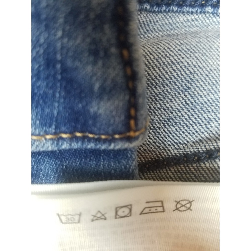 Abercrombie Fitch Jeans Womens SZ 27/4 Blue Skinny Ankle High Rise Distressed - Picture 10 of 12